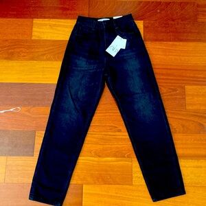 BRAND NEW WITH TAGS BLACK ZARA JEANS - SLIM FIT SIZE 2
